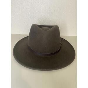 Scala Classico Crushable Safari Hat Wool Felt Men’s Brown Small/med Leather Band